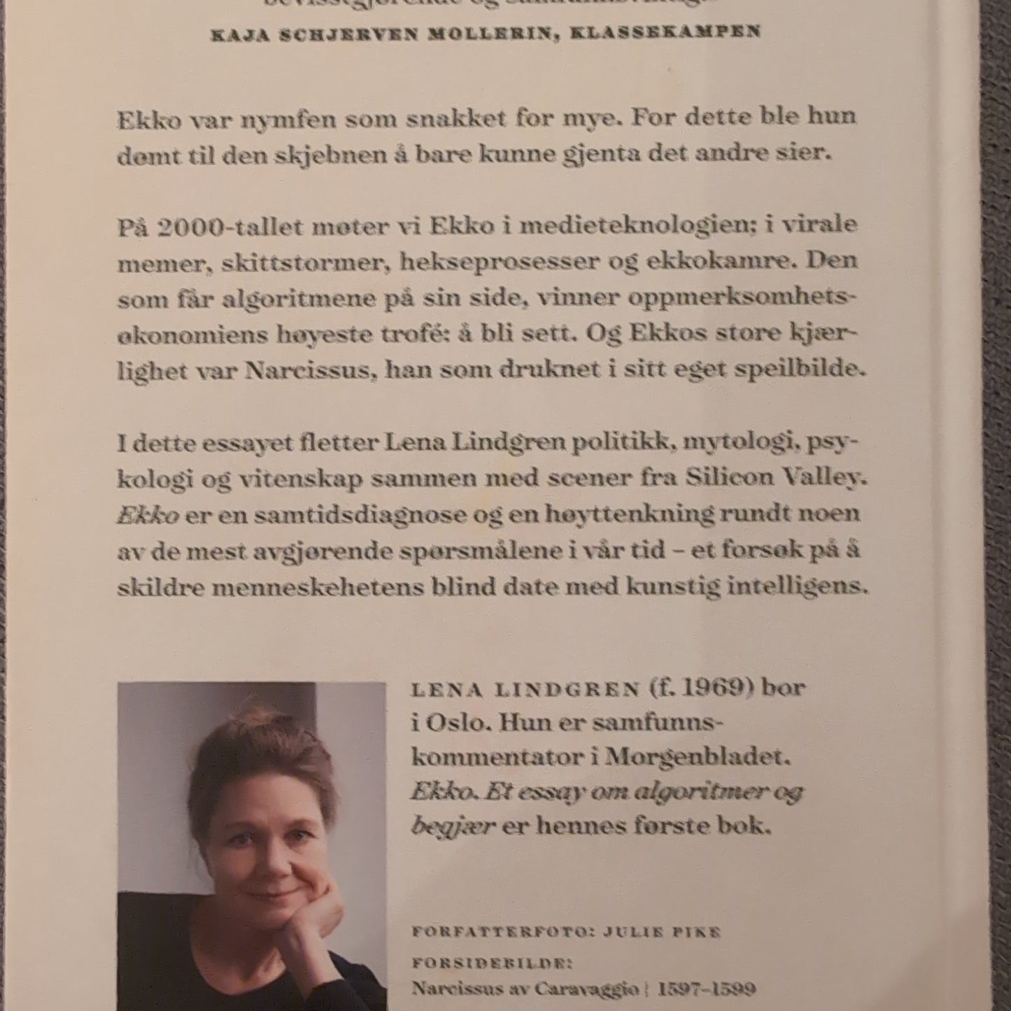Ekko. Et essay om algoritmer og begjær, brukte bøker av Lena Lindgren