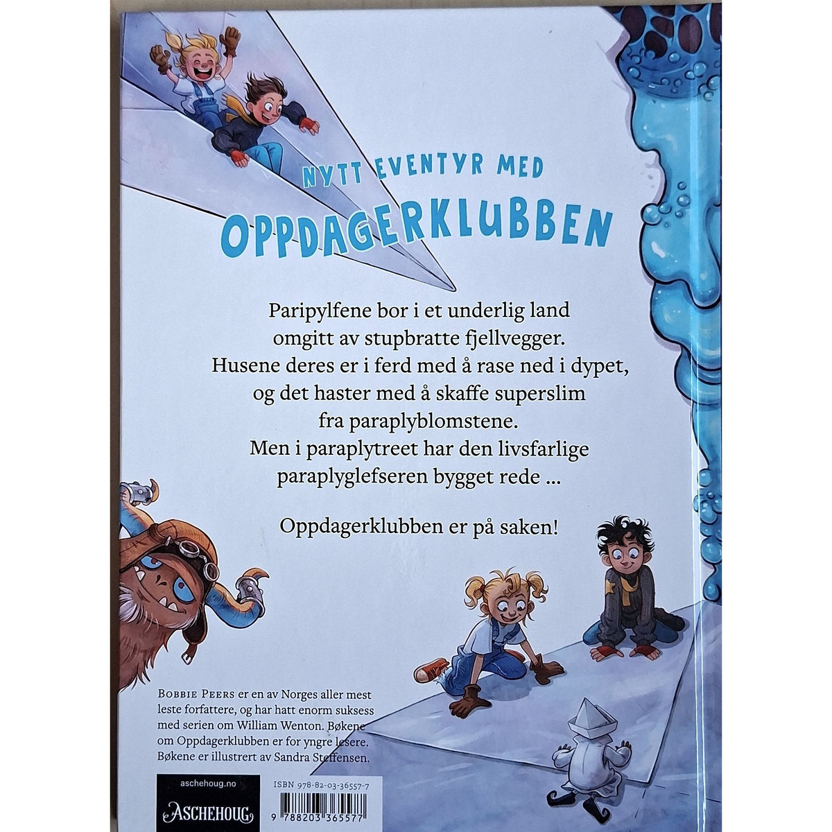 Oppdagerklubben (6) - Paraplyglefseren, bakside