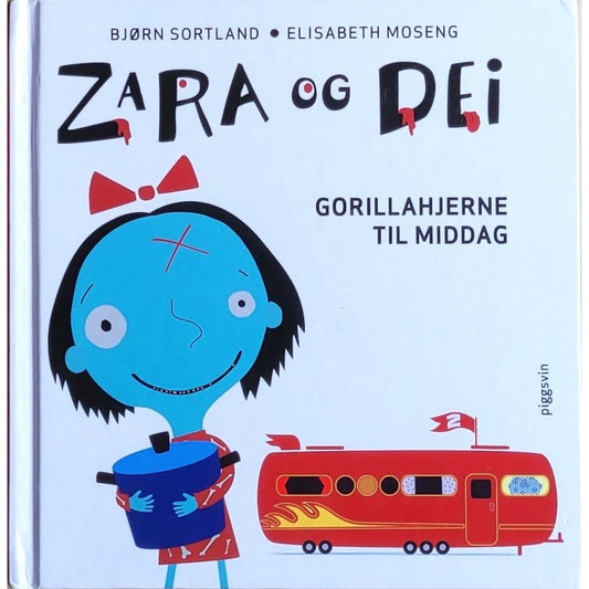 Zara og dei - Gorillahjerne til middag, brukte bøker av Bjørn Sortland og Elisabeth Moseng