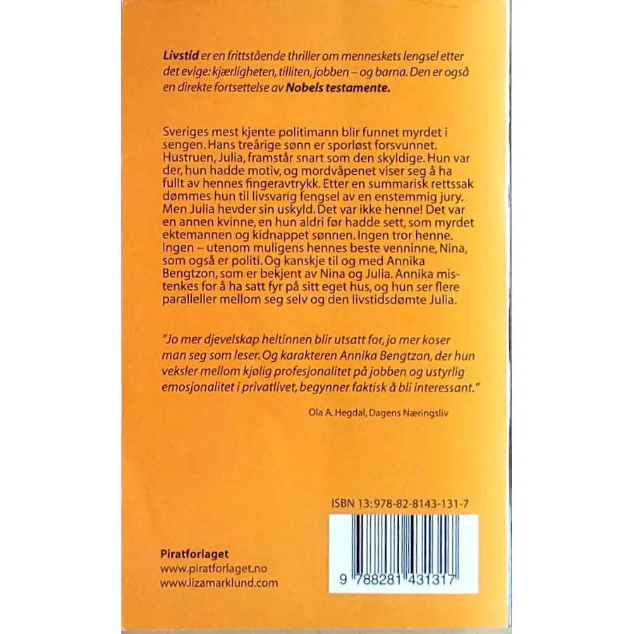 Marklund, Liza: Annika Bengtzon 7 - Livstid