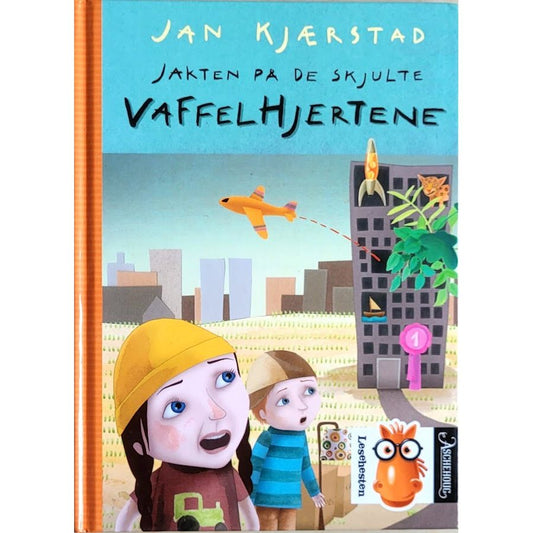 Jakten på de skjulte vaffelhjertene, brukte bøker av Jan Kjærstad og Jill Moursund