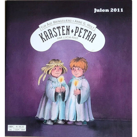 Karsten + Petra har Lucia-fest, brukte bøker av Tor Åge Bringsværd