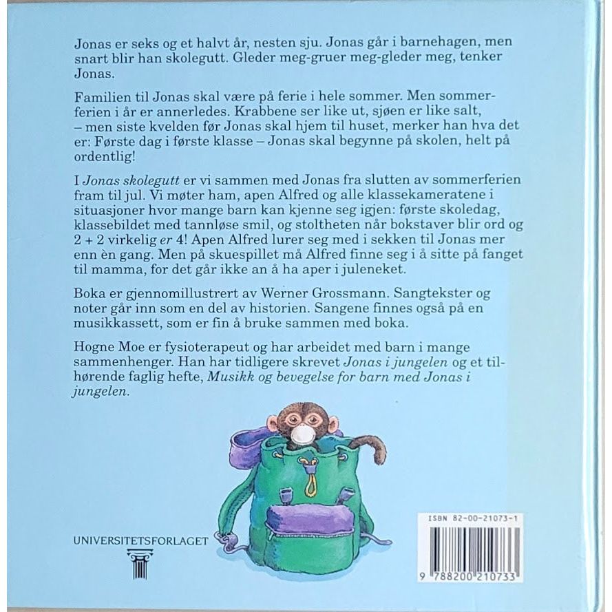 Moe, Hogne: Jonas nesten skolegutt