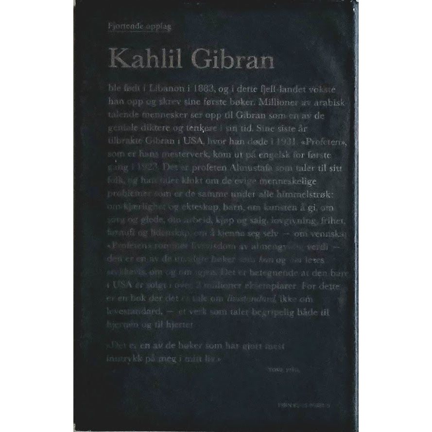 Gibran, Kahlil: Profeten