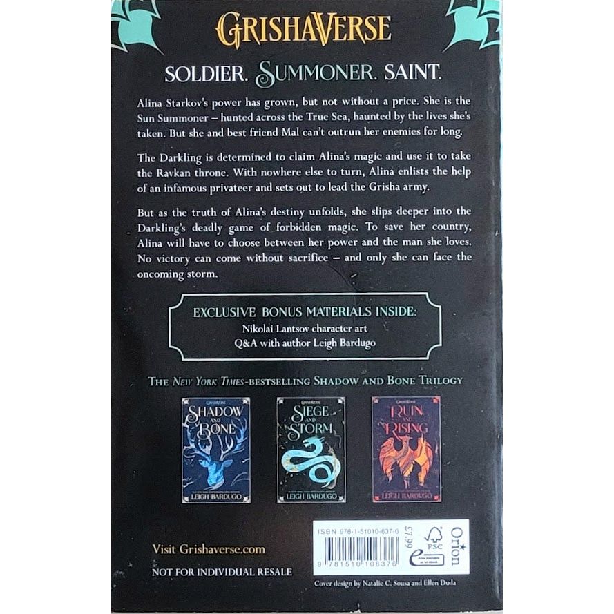 Bardugo, Leigh: Shadow & Bone 2 - Siege and Storm