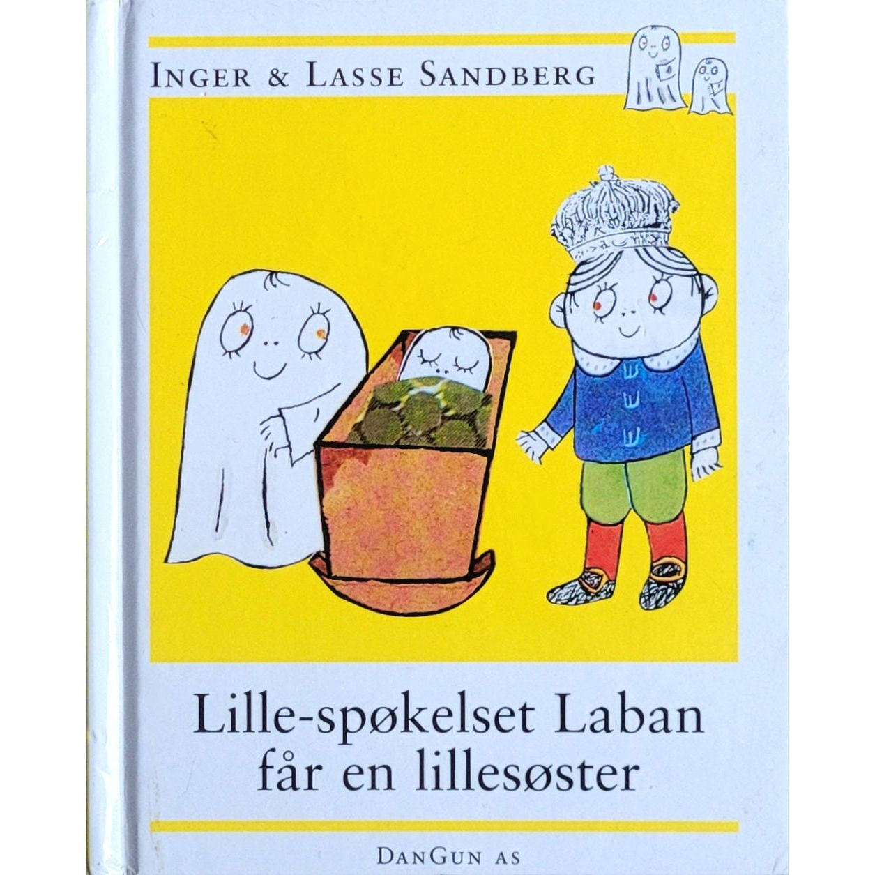 Lille-spøkelset Laban får en lillesøster, brukte bøker av Inger og Lasse Sandberg