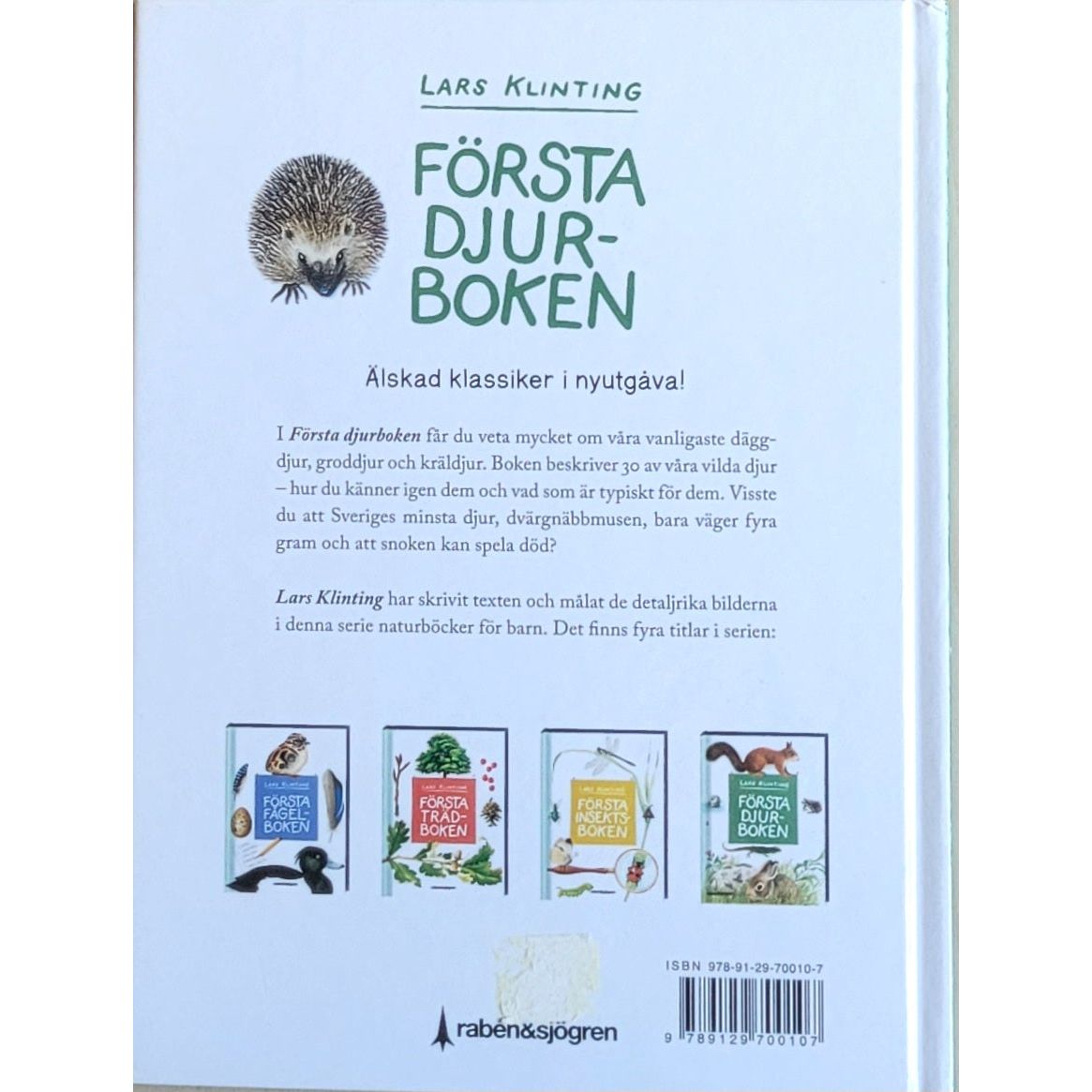 Klinting, Lars: Första djurboken (svensk)
