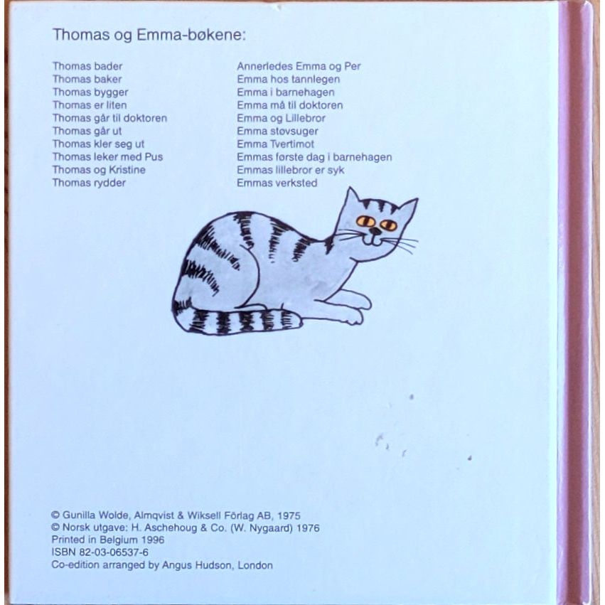 Wolde, Gunilla: Thomas leker med pus