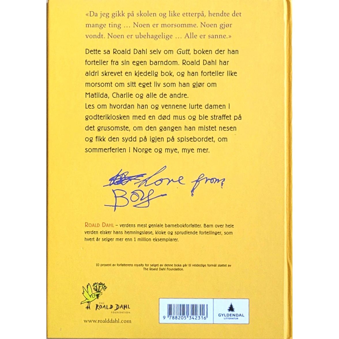 Gutt - Brukte bøker av Roald Dahl og Quentin Blake