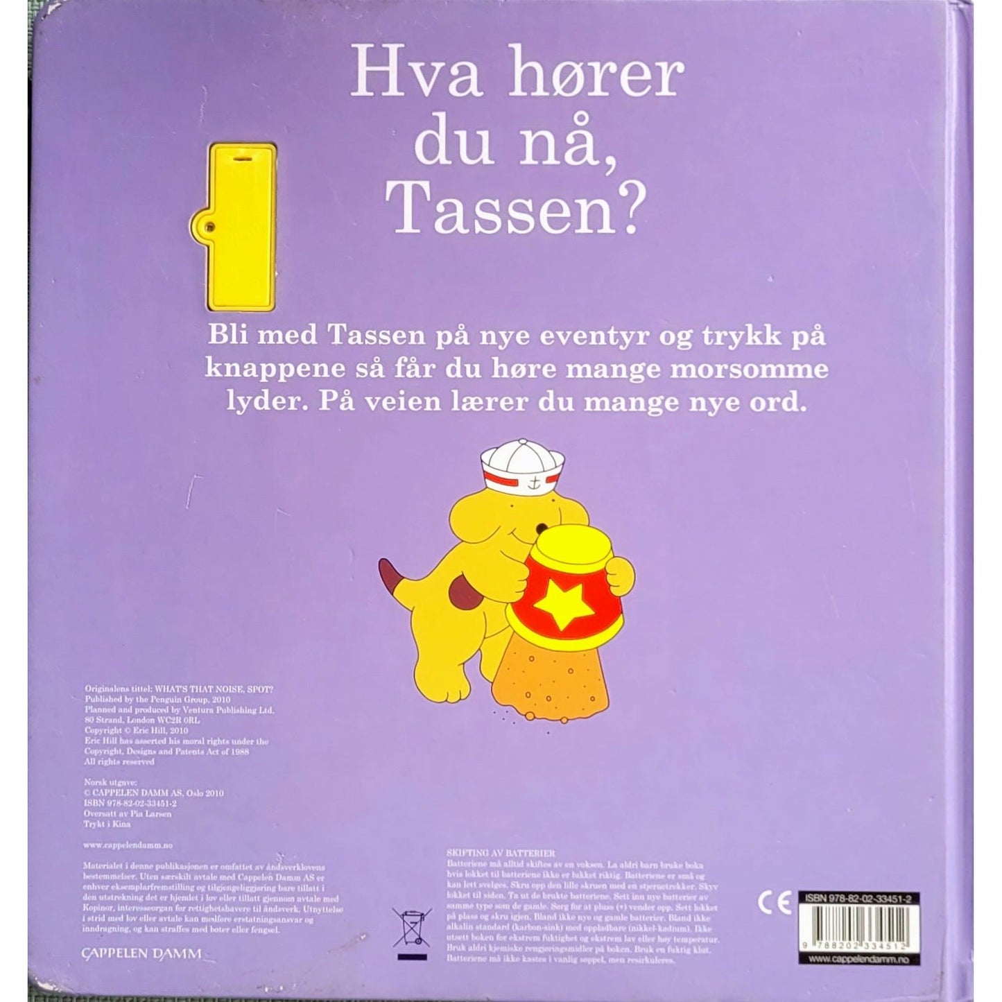 Hill, Eric: Hva hører du nå, Tassen - En bråkete ordbok