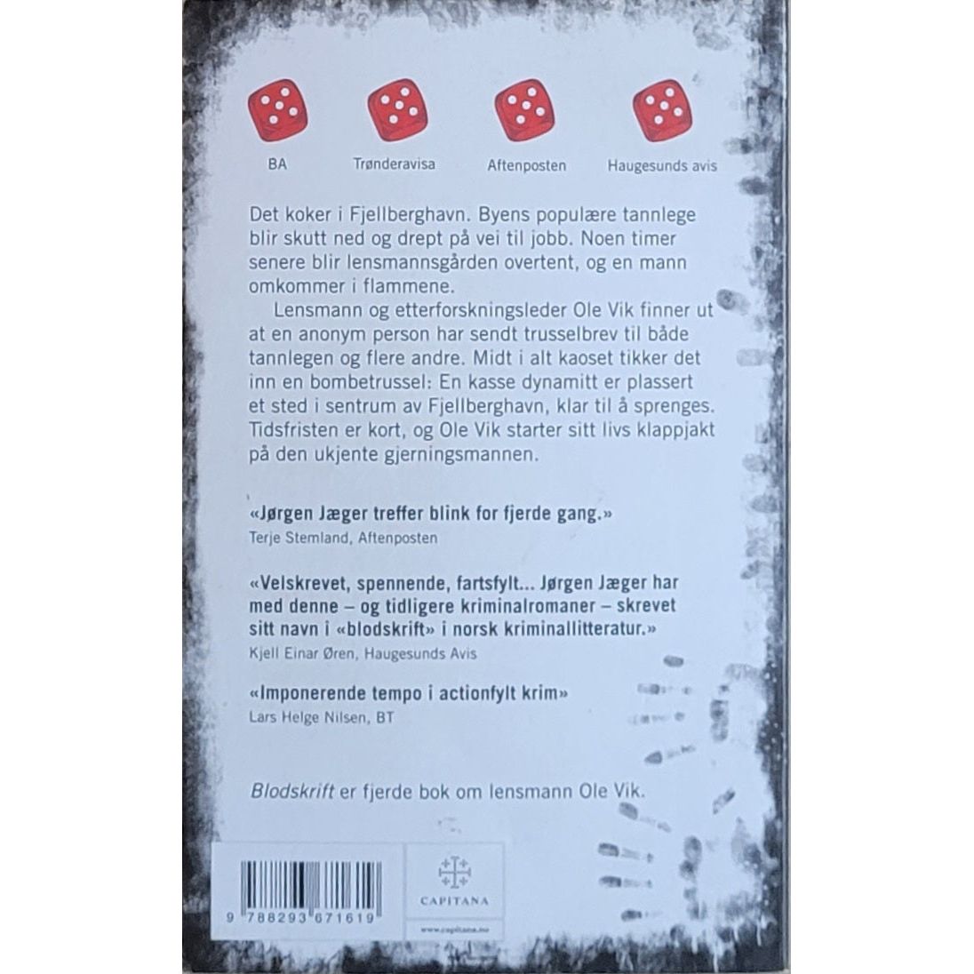 Ole Vik - 4 Blodskrift. Brukte bøker av Jørgen Jæger
