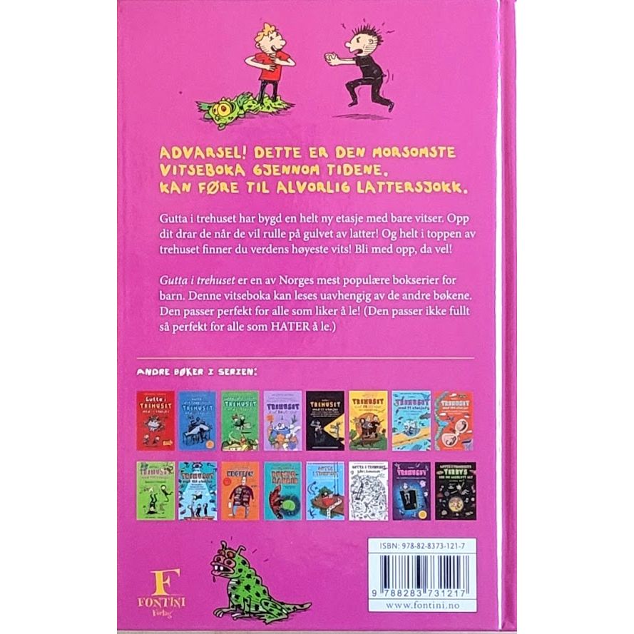 Griffiths, Andy: Gutta i trehuset forteller vitser til de får lattersjokk