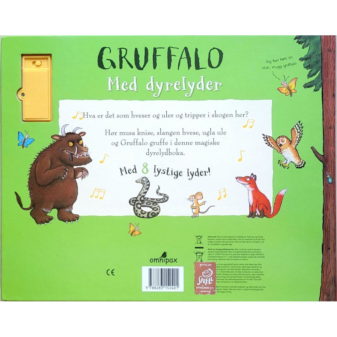 Donaldson, Julia: Gruffalo med dyrelyder