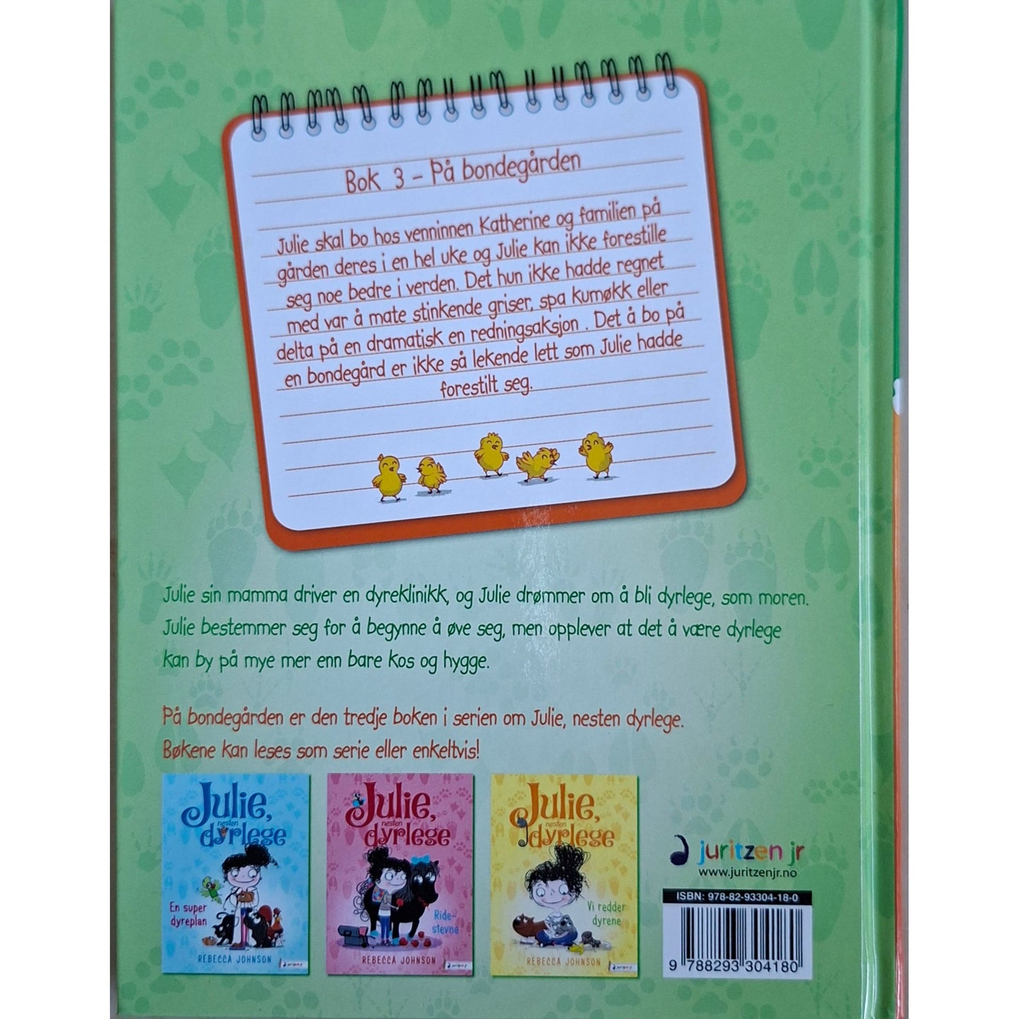 Johnson, Rebecca: Julie nesten dyrlege - På bondegården