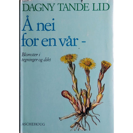 Dagny Tande Lid: Å nei for en vår. Blomster i tegninger og dikt Brukt bok