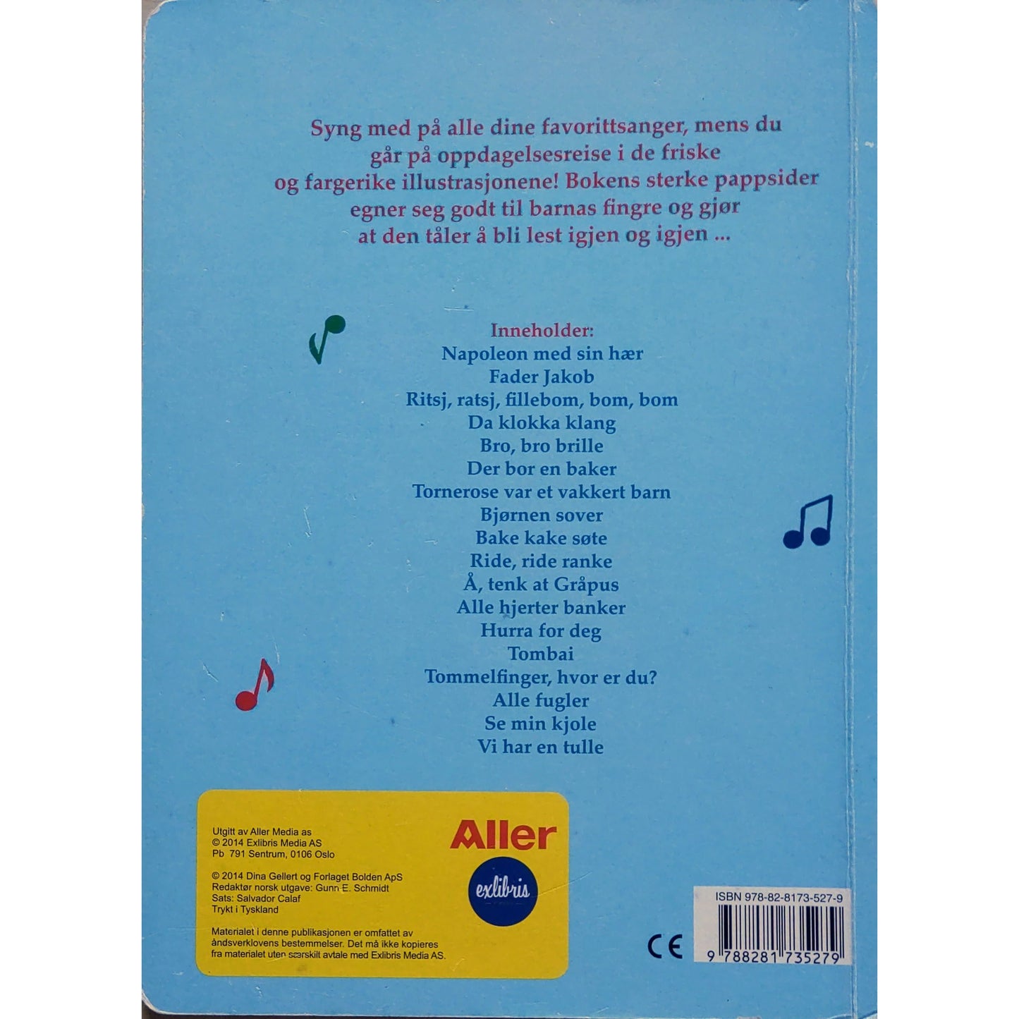 Syng med barna, brukte bøker av Dina Gellert