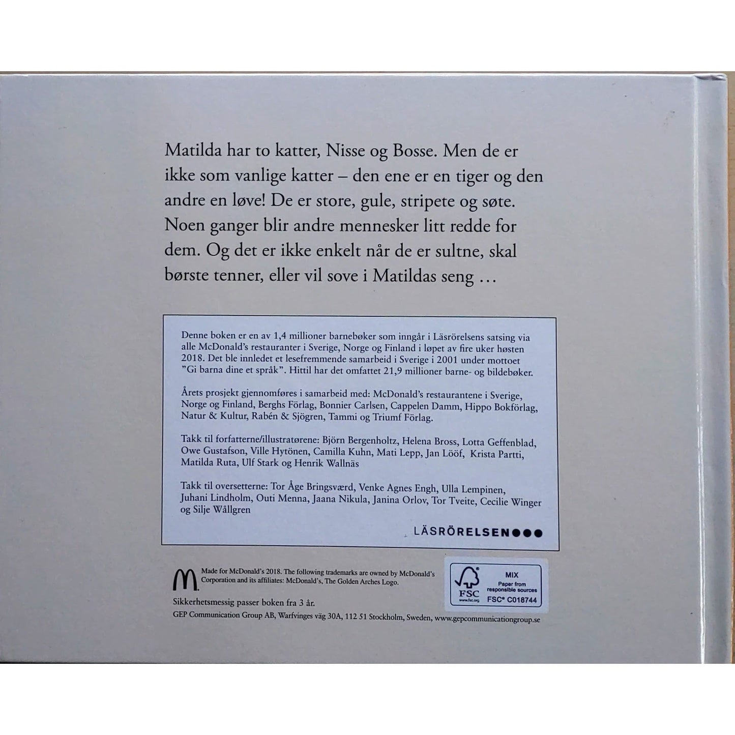 Matildas katter. Brukte bøker av Jan Lööf