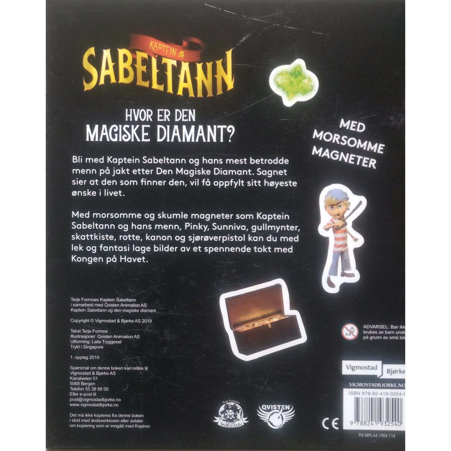 Kaptein Sabeltann - Hvor er den magiske diamant? Brukte bøker av Terje Formoe