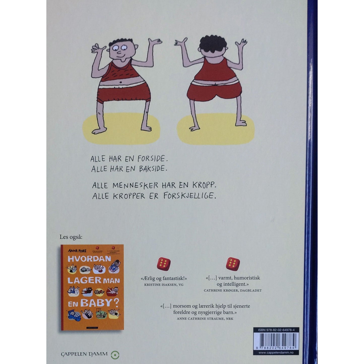 Alle har en bakside. En bok om kroppen. Brukte bøker av Anna Fiske
