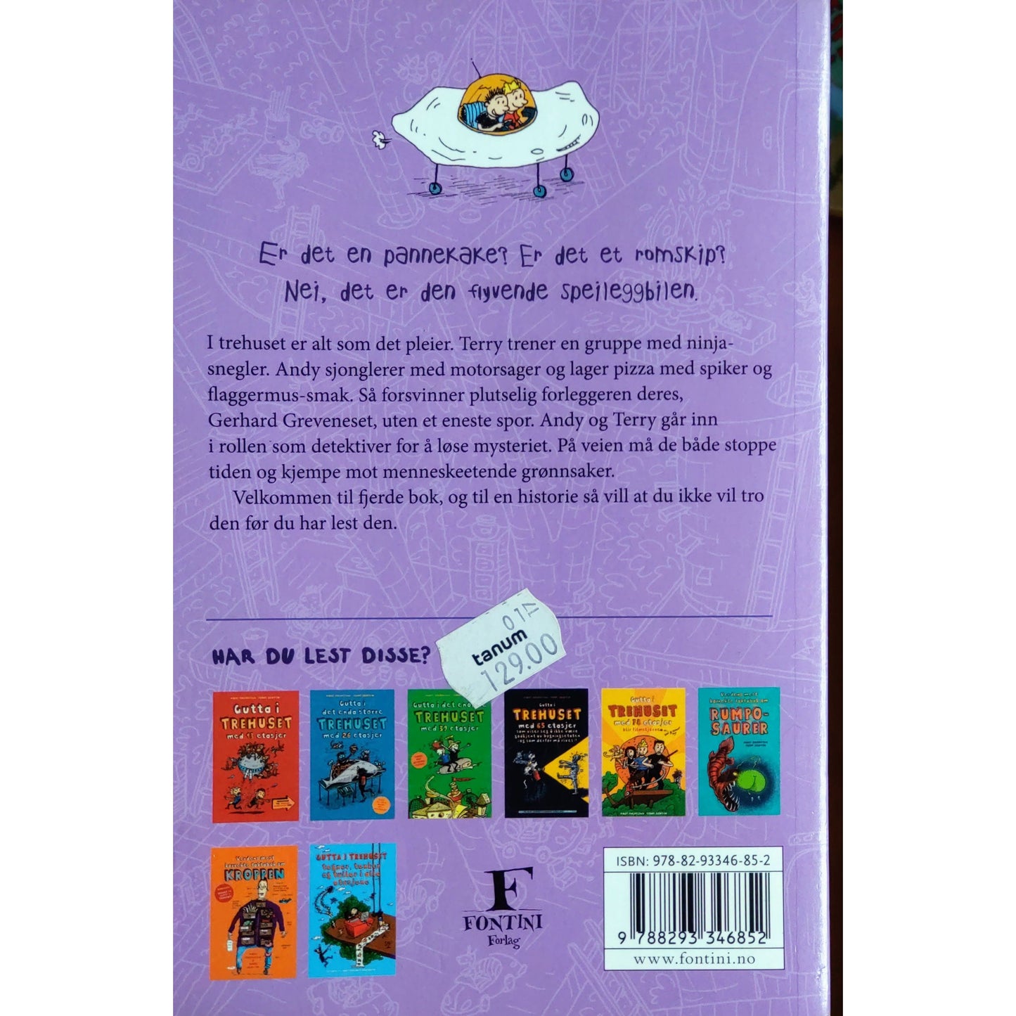 Gutta i trehuset med 52 etasjer- Brukte barnebøker av Andy Griffiths