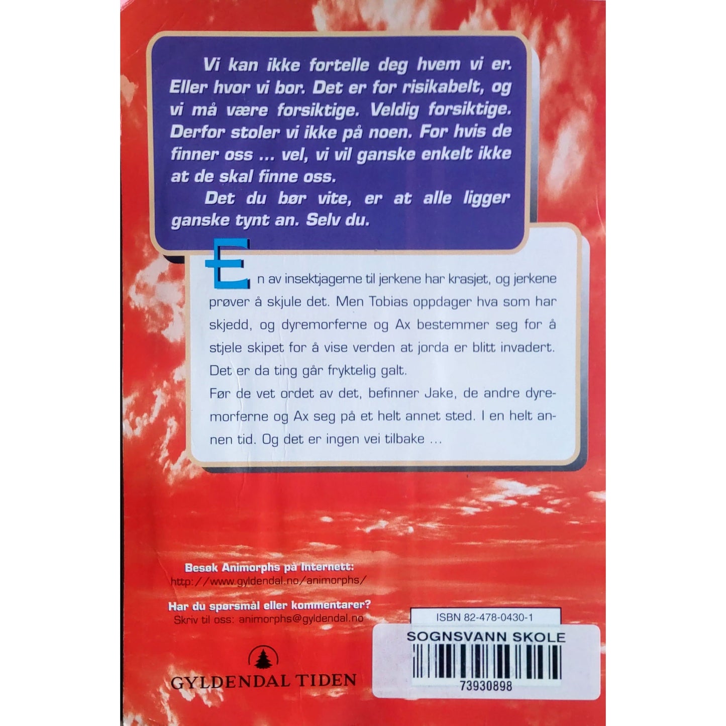 Tidsreisen - Animorphs #11, brukte bøker av K.A. Applegate