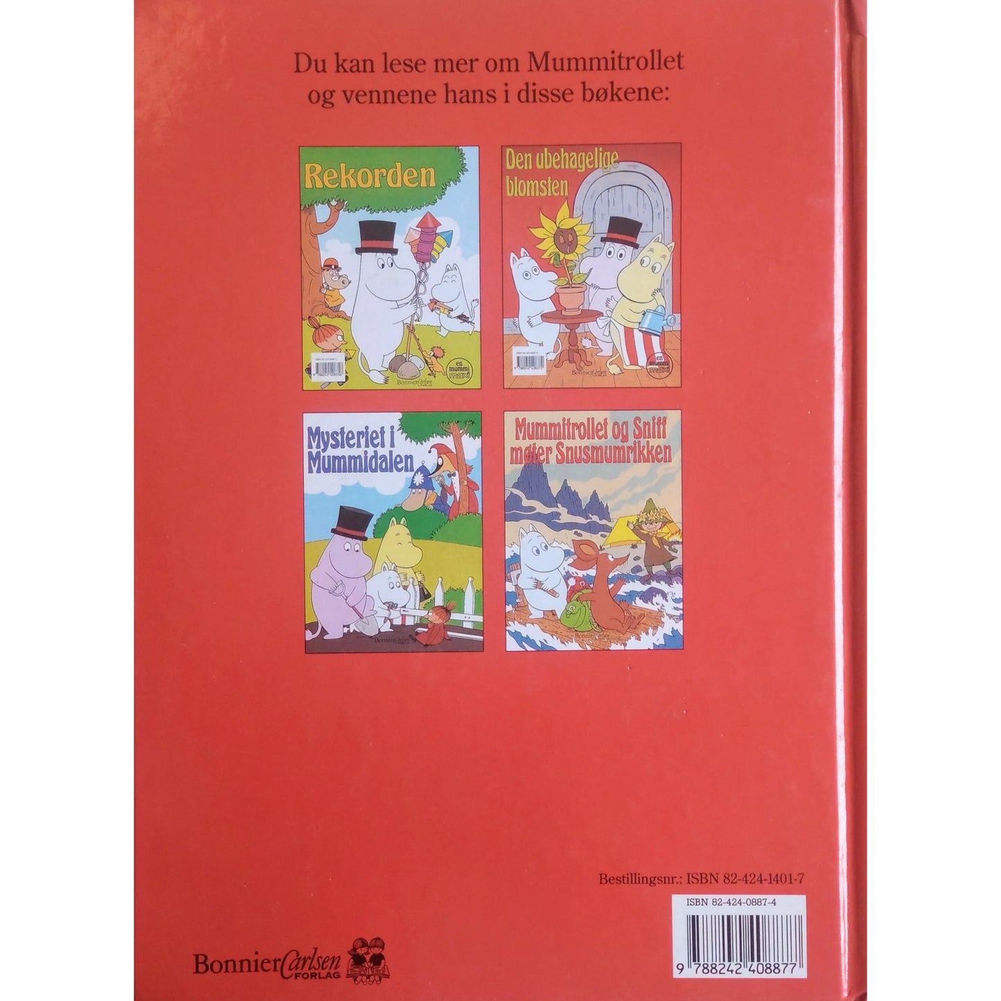 Mummitrollet og Sniff møter Snusmumrikken, brukte bøker om Mummitrollet
