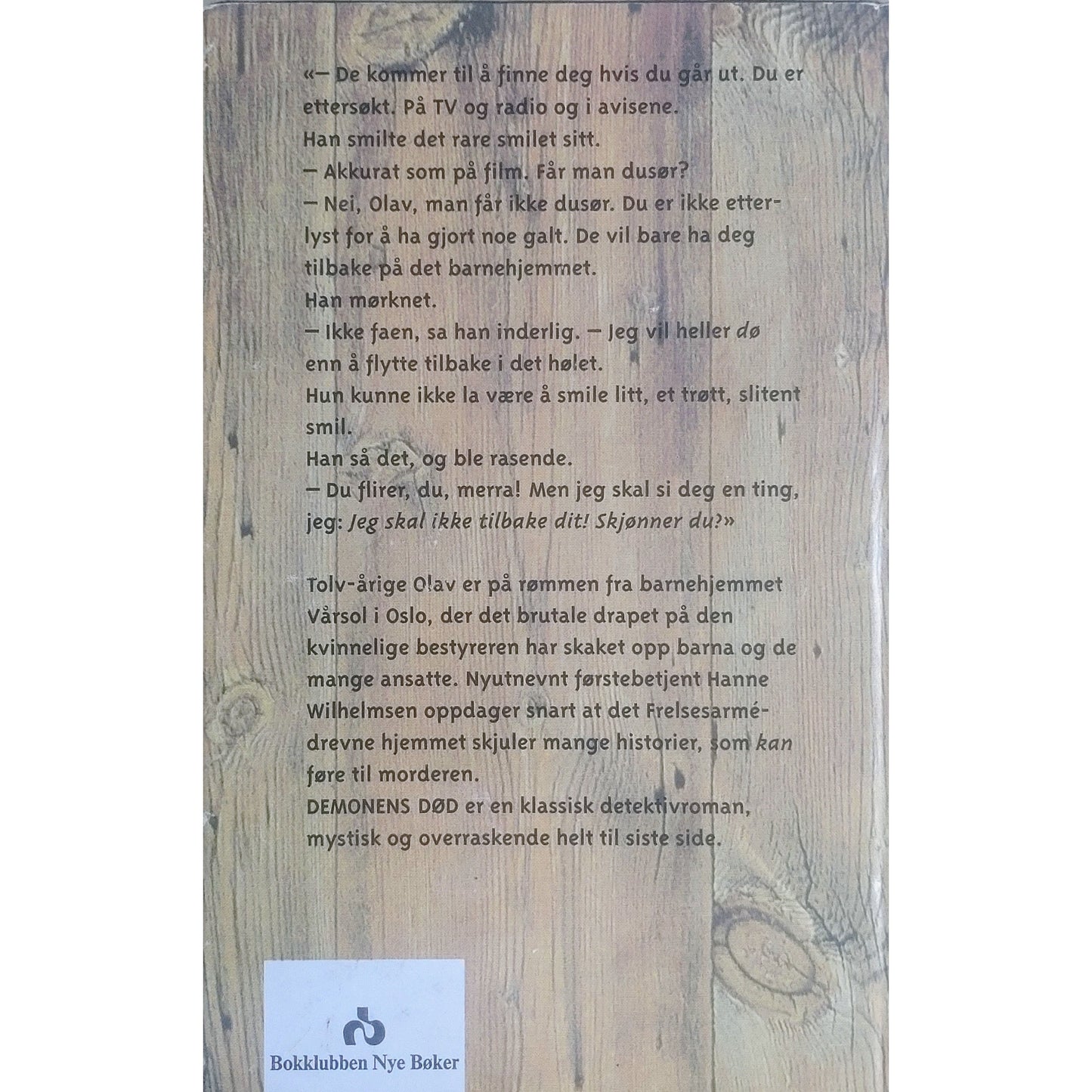 Hanne Wilhelmsen (3) - Demonens død, brukte bøker av Anne Holt