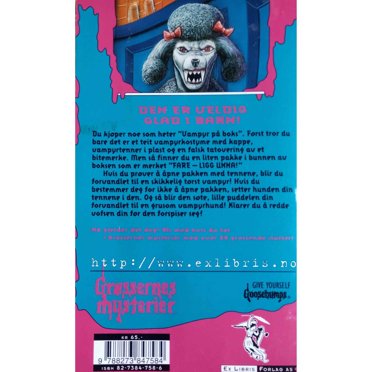 Grøssernes mysterier 15 - Ikke mat vampyren!- Brukte bøker av R.L. Stine