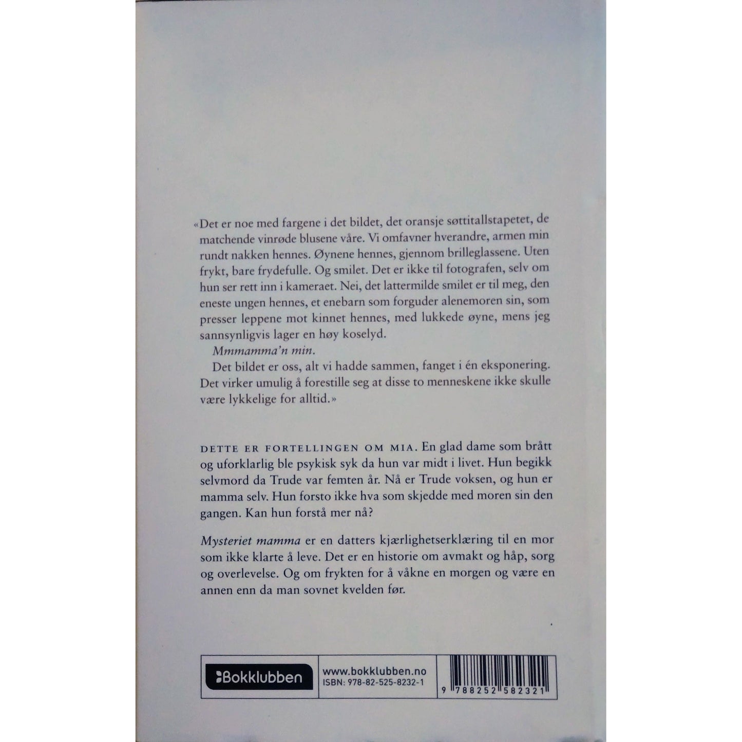 Mysteriet mamma. Brukte bøker av Trude Lorentzen