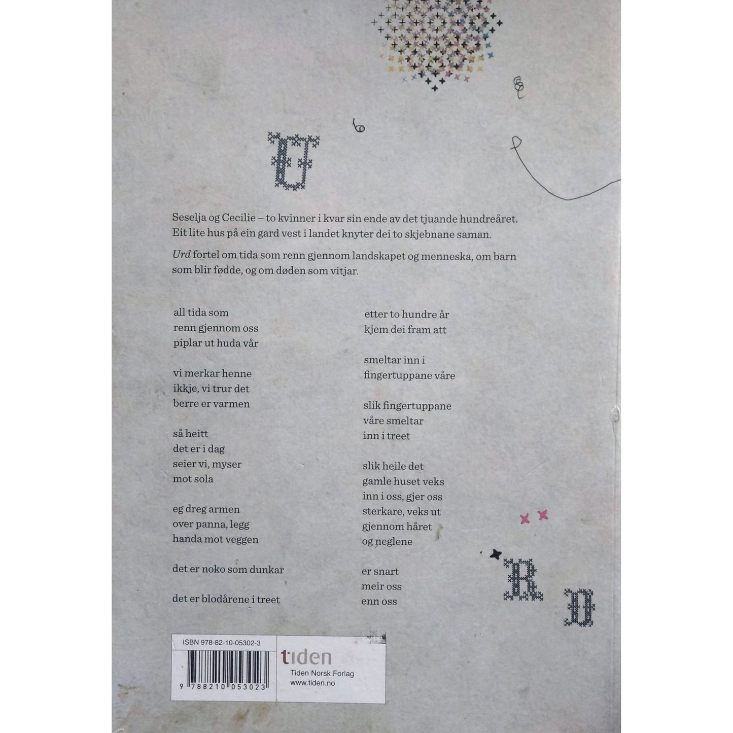 Urd , brukte bøker av Ruth Lillegraven. Lyrikk, poesi, Bragepris 2013