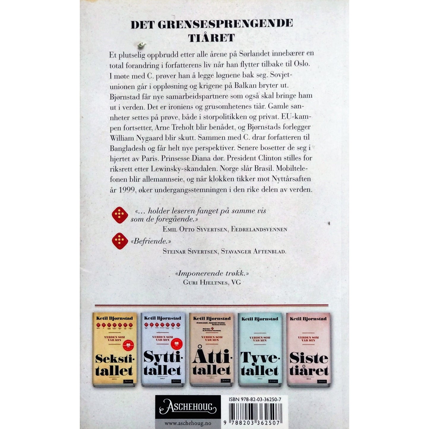 Verden som var min - Nittitallet, brukte bøker av Ketil Bjørnstad