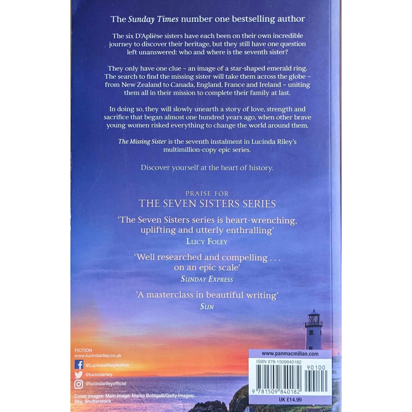 Riley Lucinda, The Missing Sister (De syv søstre 7)