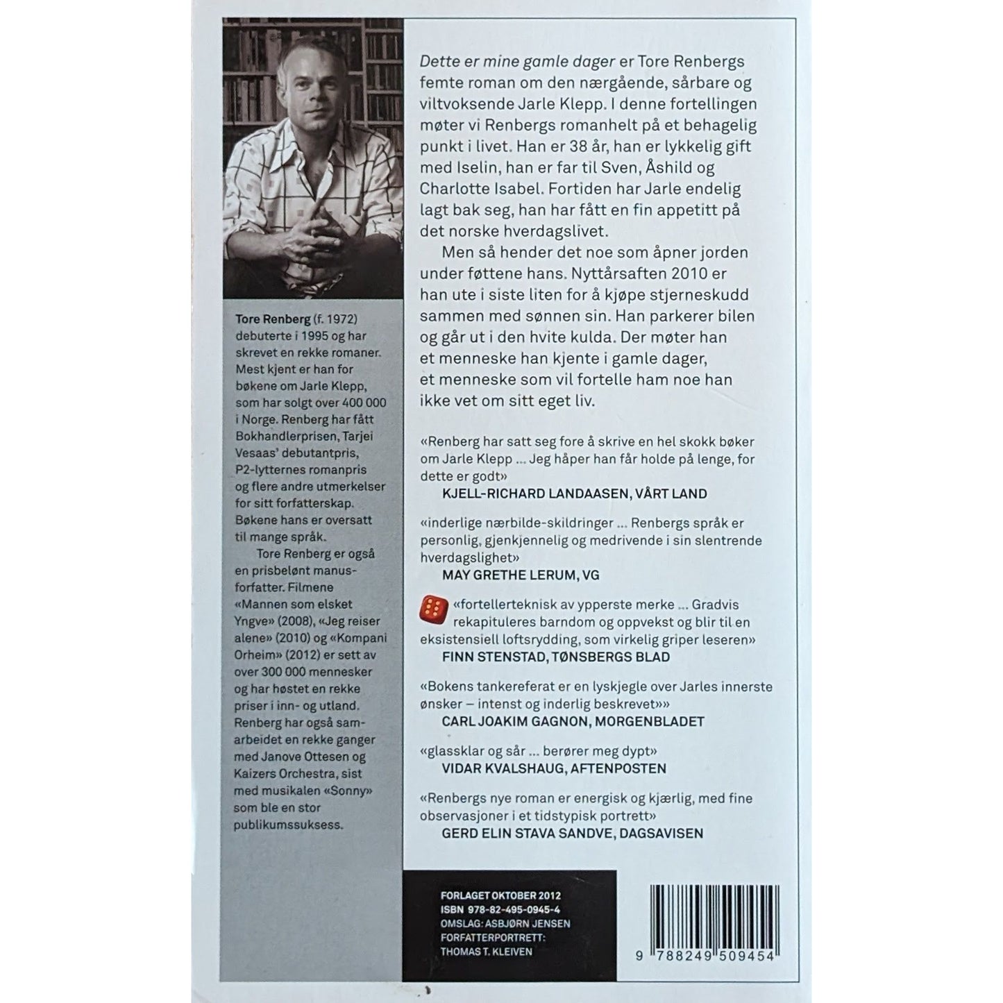 Renberg, Tore: Jarle Klepp 5 - Dette er mine gamle dager