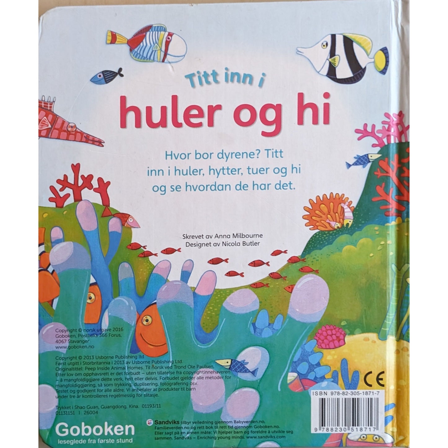 Titt inn i huler og hi - Brukte barnebøker av Anna Milbourne fra GoBoken