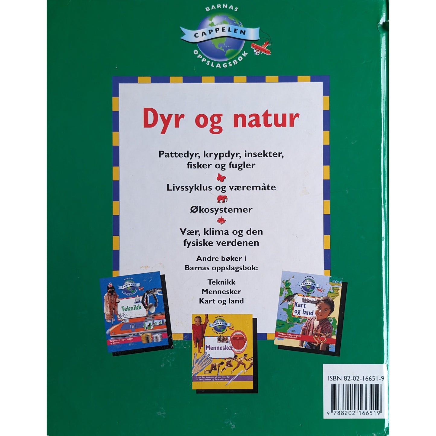 Dyr og natur- brukte bøker fra Cappelen, Barnas oppslagsbokserien