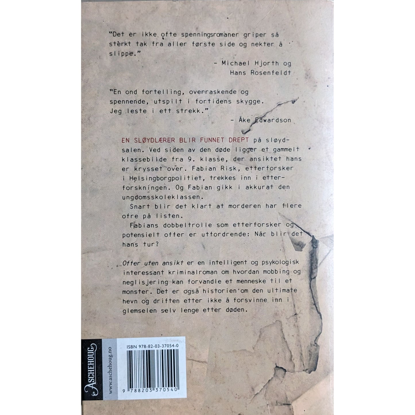 Offer uten ansikt (Fabian Risk 1). Brukte bøker av Stefan Ahnhem