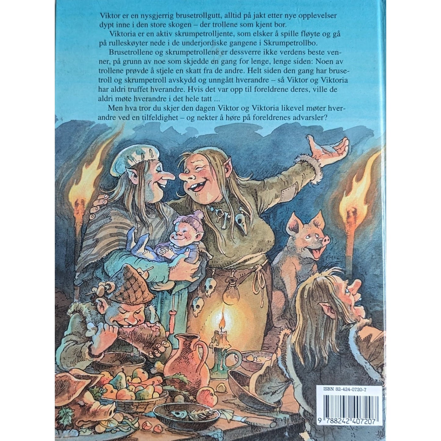 Viktor og Viktoria. Brukte barnebøker om troll av Hans Hansen og Linda Wendel