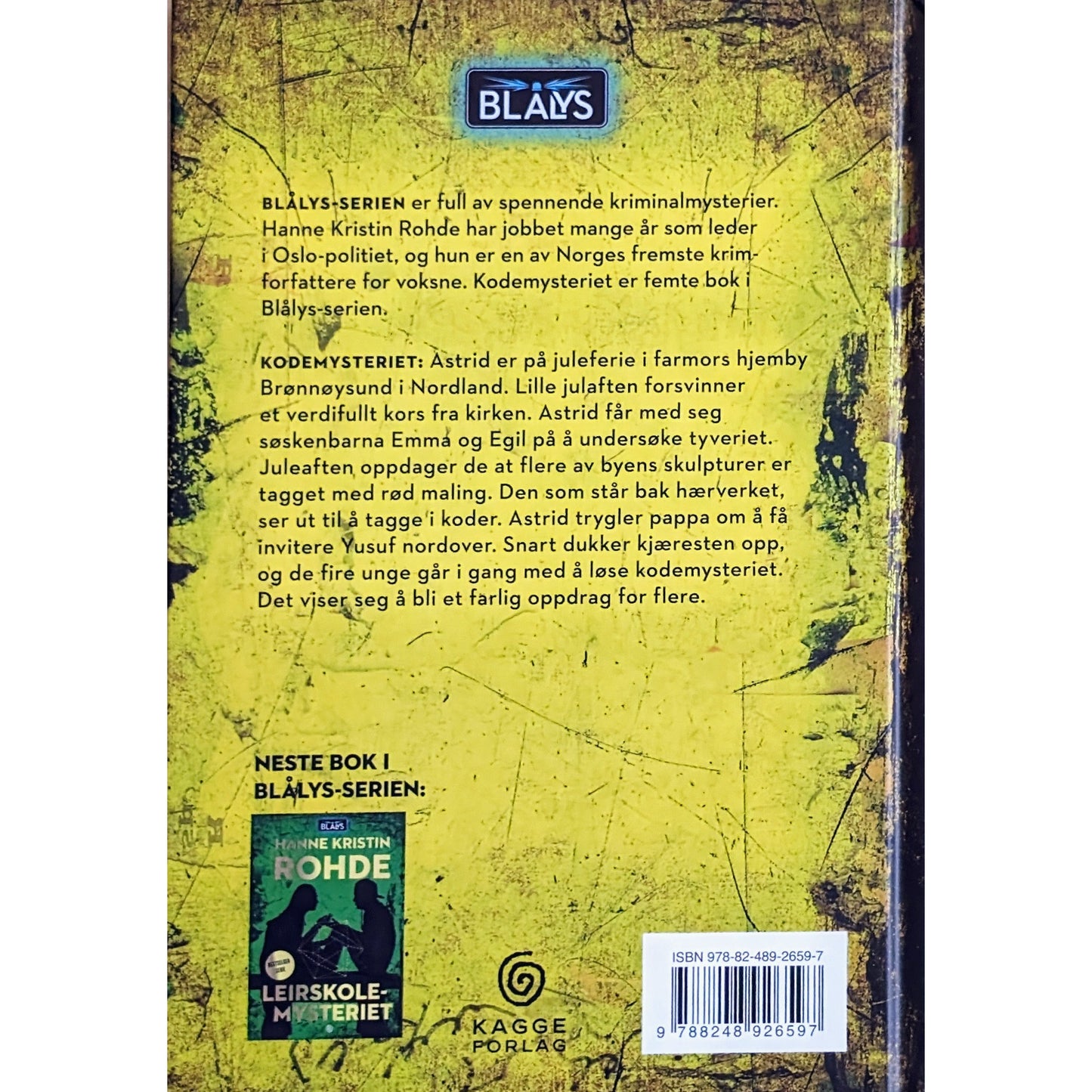 Blålys 5- Kodemysteriet. Brukte bøker av Hanne Kristin Rohde