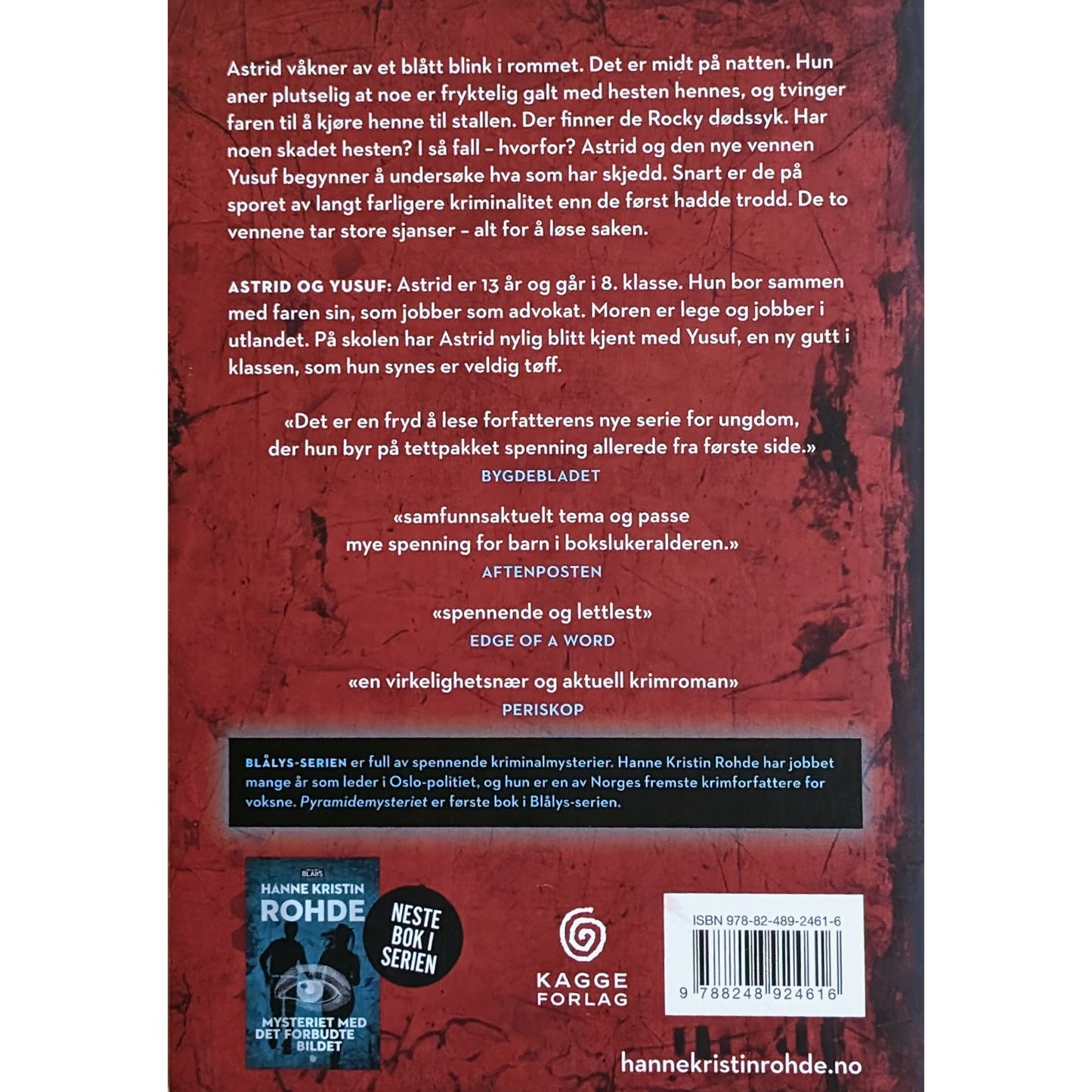 Blålys 1 - Pyramidemysteriet. Brukte bøker av Hanne Kristin Rohde