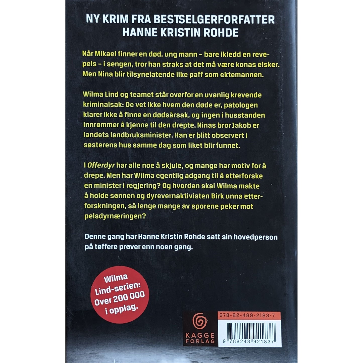 Offerdyr, brukte bøker om Wilma Lind av Hanne Kristin Rohde