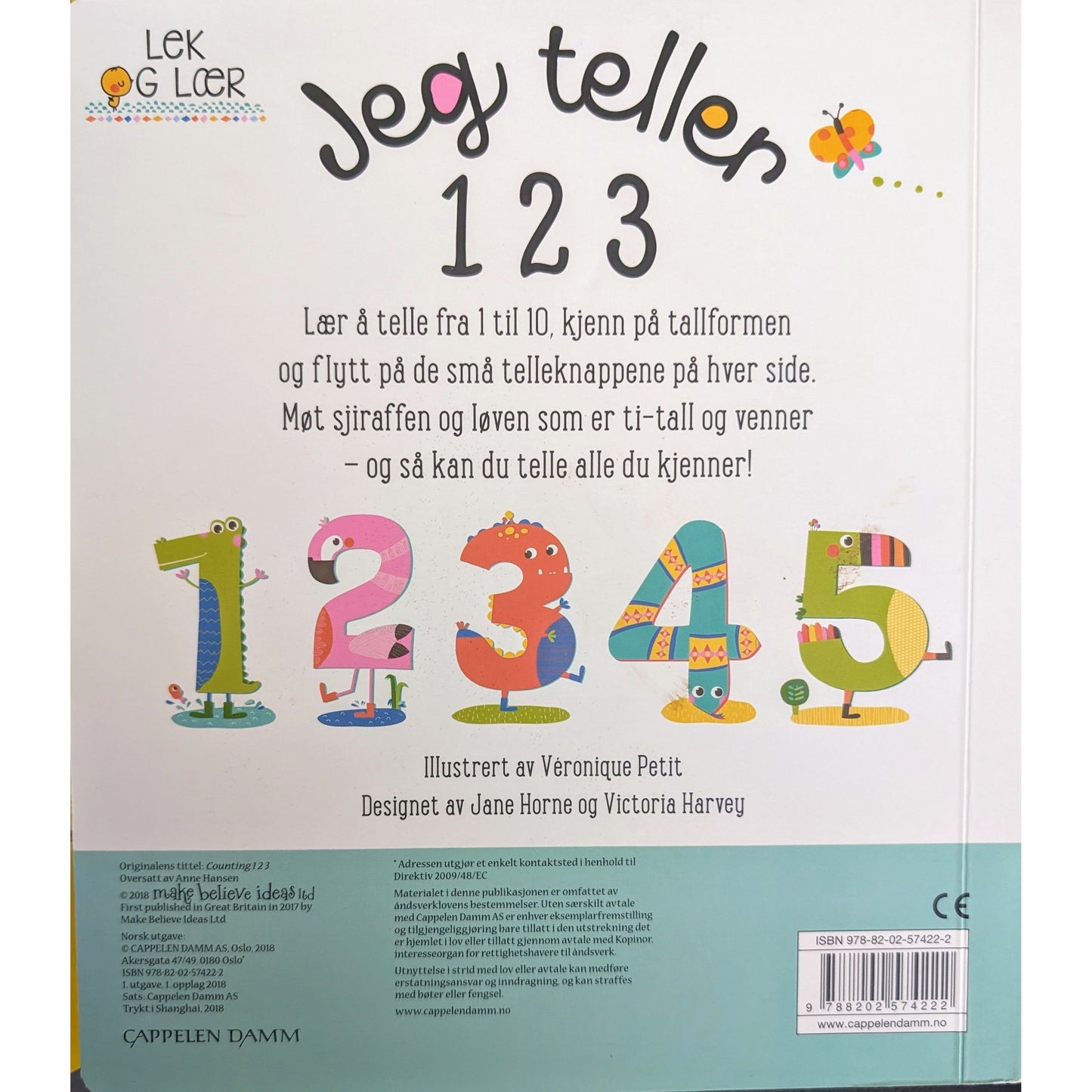 Jeg teller 1 2 3 , brukte bøker av i Lek og lær -serien