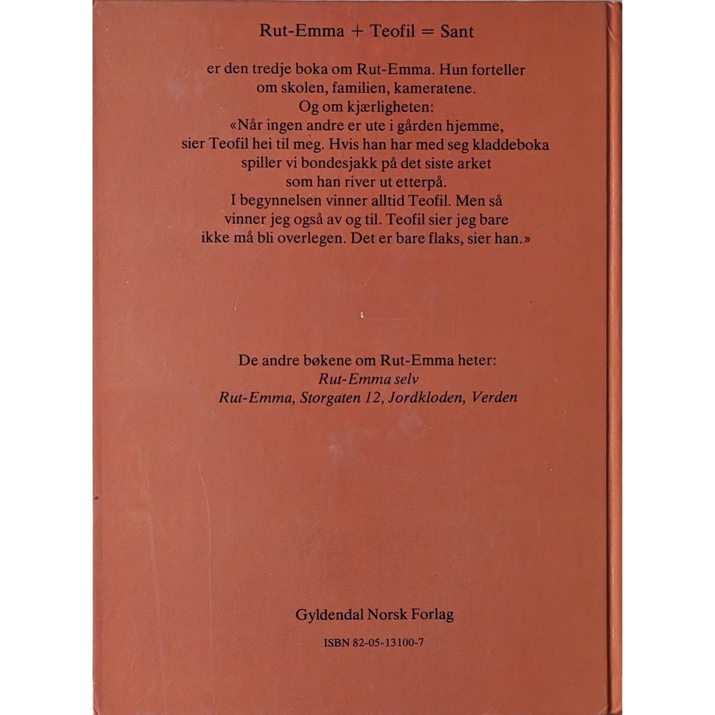 Rut-Emma + Teofil = Sant. Brukte barnebøker av Karin Stjernholm Ræder