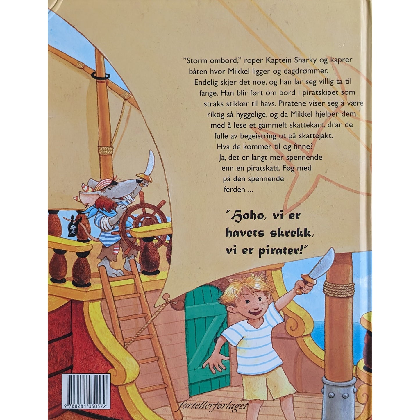 Kaptein Sharky og hemmeligheten på skattøya, brukte bøker av Jutta Langreuter