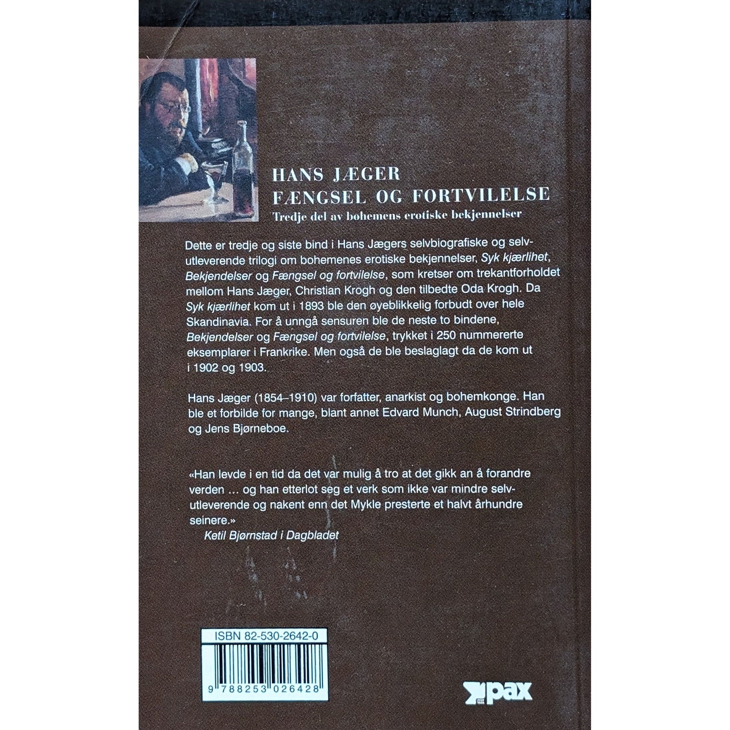Fængsel og fortvilelse. Brukte bøker av Hans Jæger