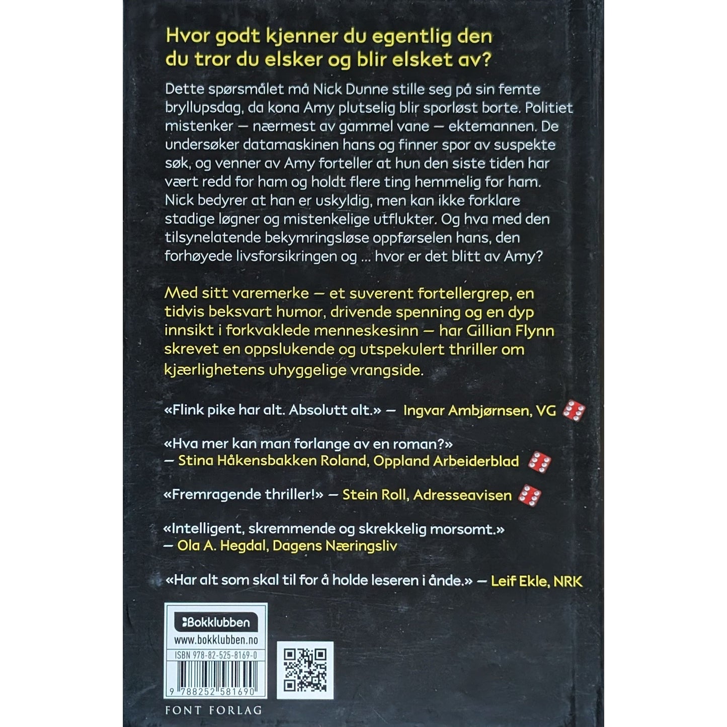 Flink pike (Gone girl), brukte bøker av Gillian Flynn