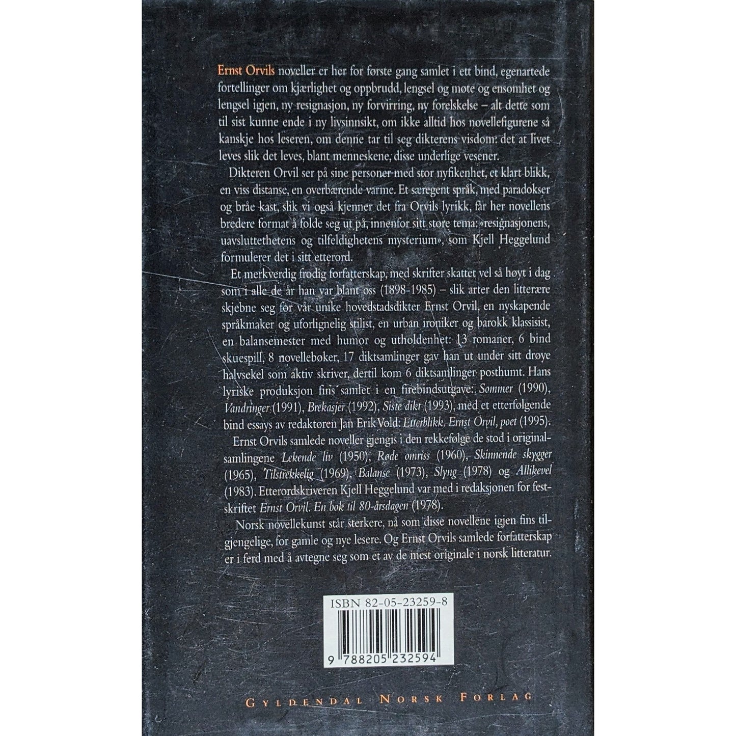 Ernst Orvil: Samlede noveller. Brukte bøker