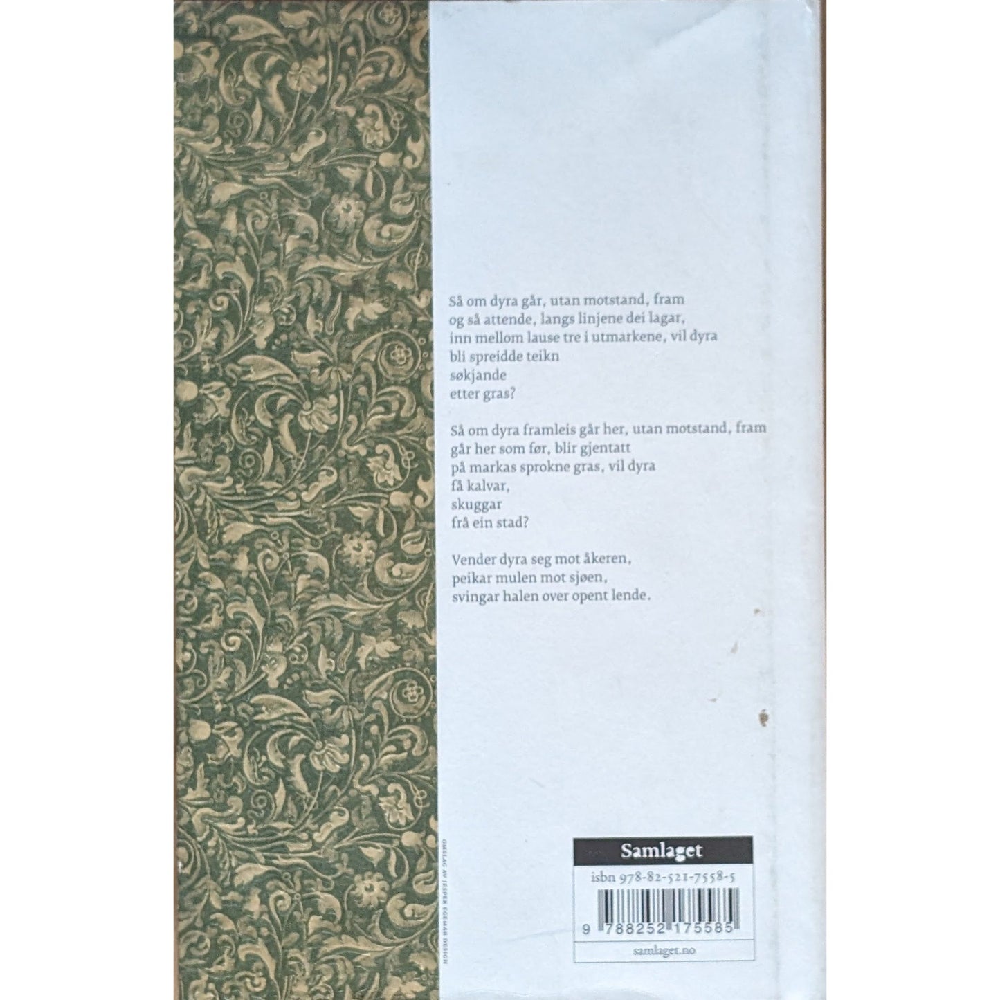 Sjøen hugsar ingen barndom. Brukte bøker av Sindre Ekrheim, poesi