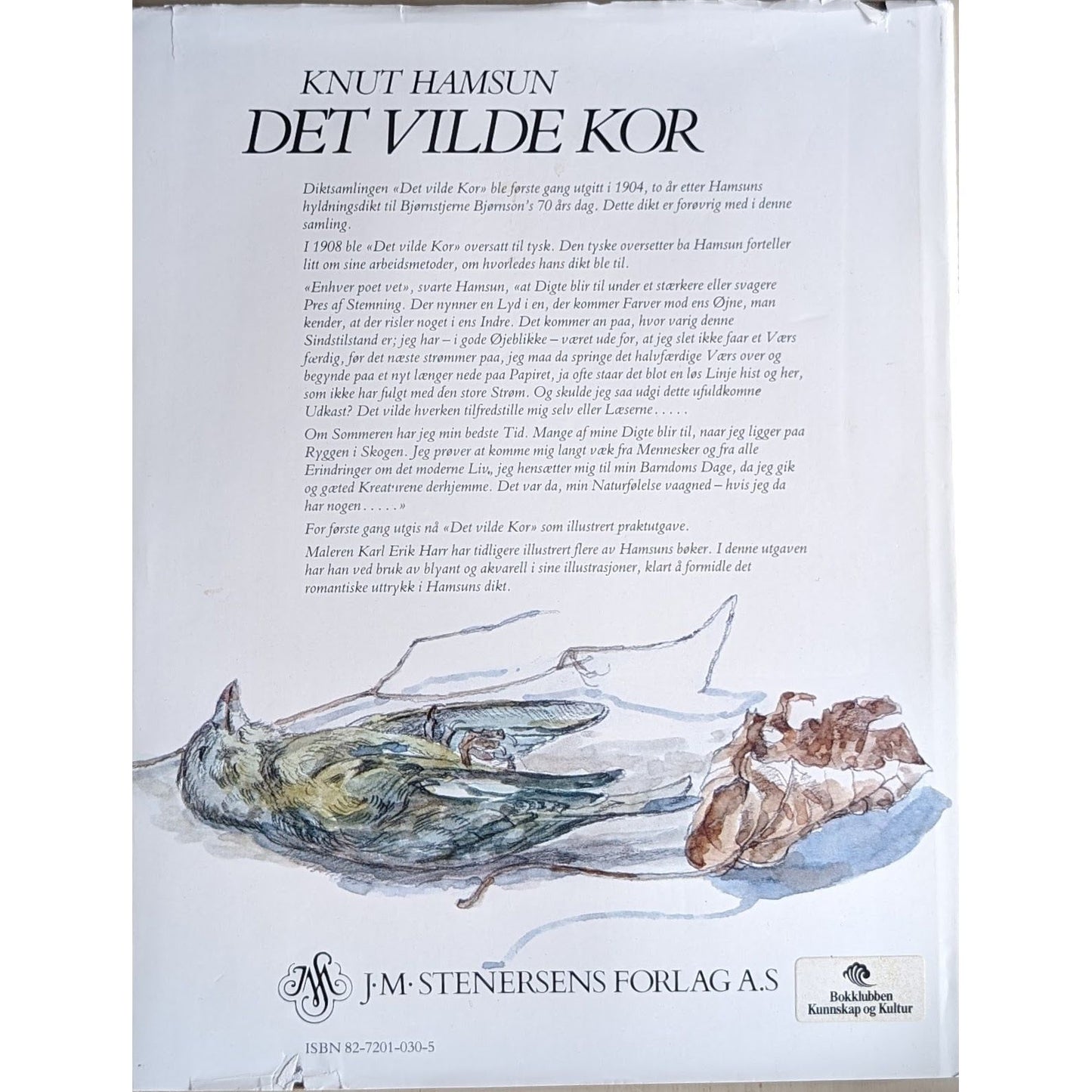 Det vilde kor - Brukte bøker av Knut Hamsun og Karl Erik Harr. Diktsamling