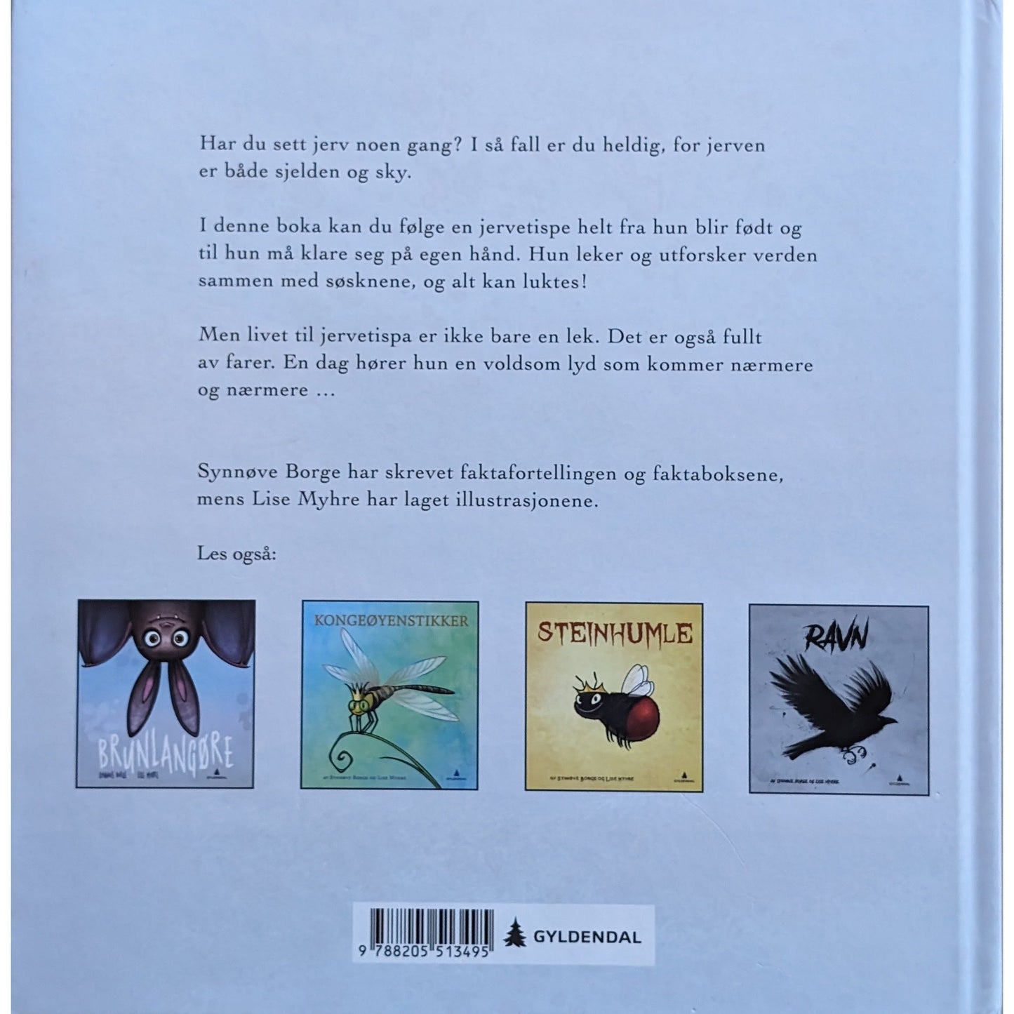 Jerv, brukte bøker av Synnøve Borge og Lise Myhre