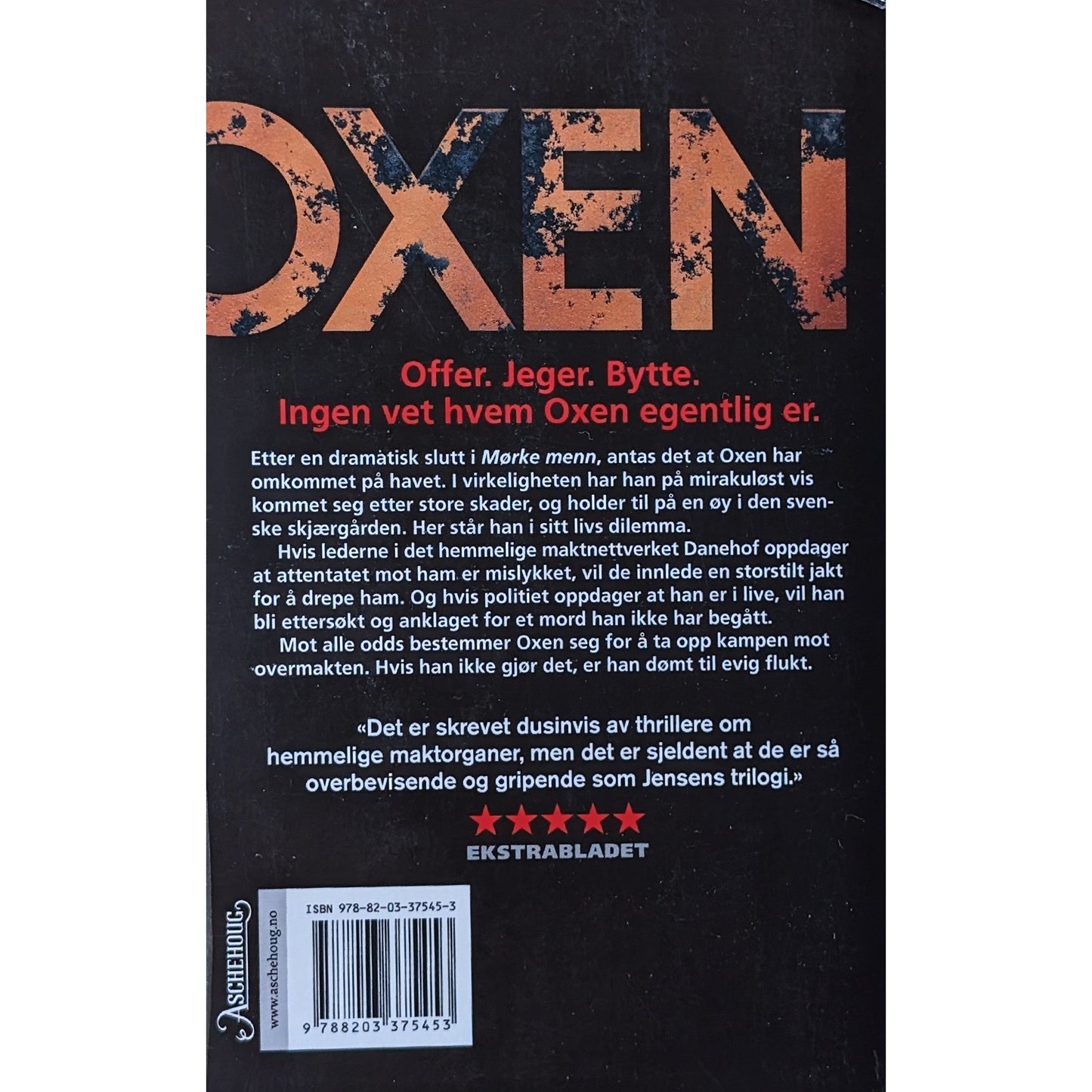 Frosne flammer, Oxen 3, brukte bøker av Jens Henrik Jensen